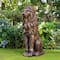 Glitzhome® 36.25" Oversized MGO Guardian Sitting Lion Garden Statue